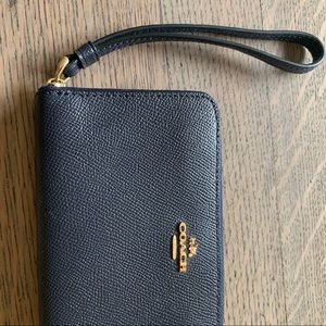 Coach card and phone wristlet.